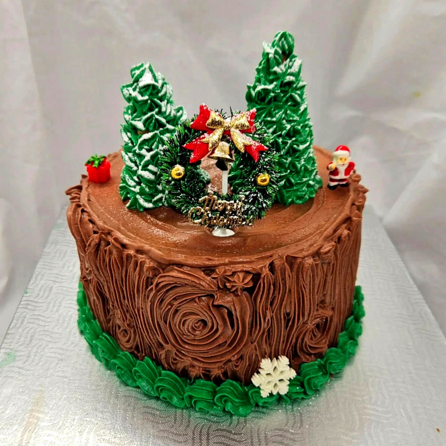 Gâteau Noël Bûche Forêt